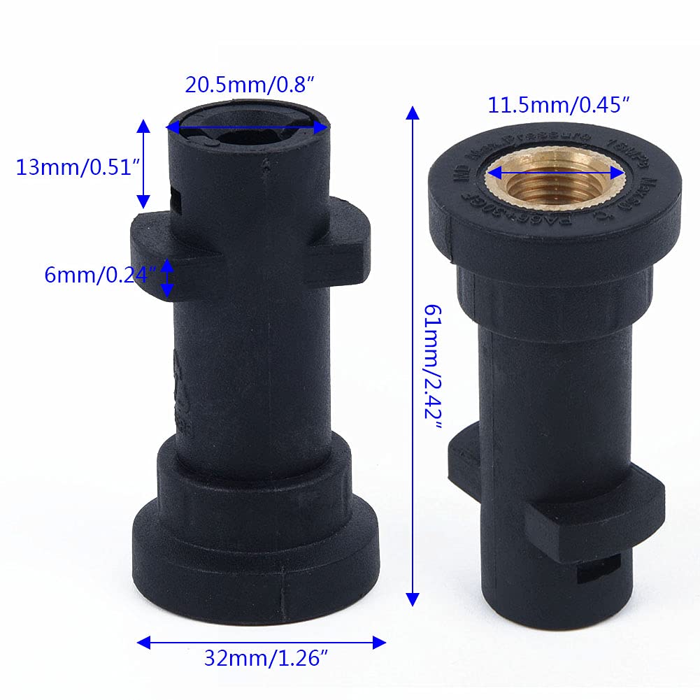Adaptateur Baïonnette 1/4 BSP Pour Karcher Série K - Pour Mousseur, Buse Réglable, En Laiton