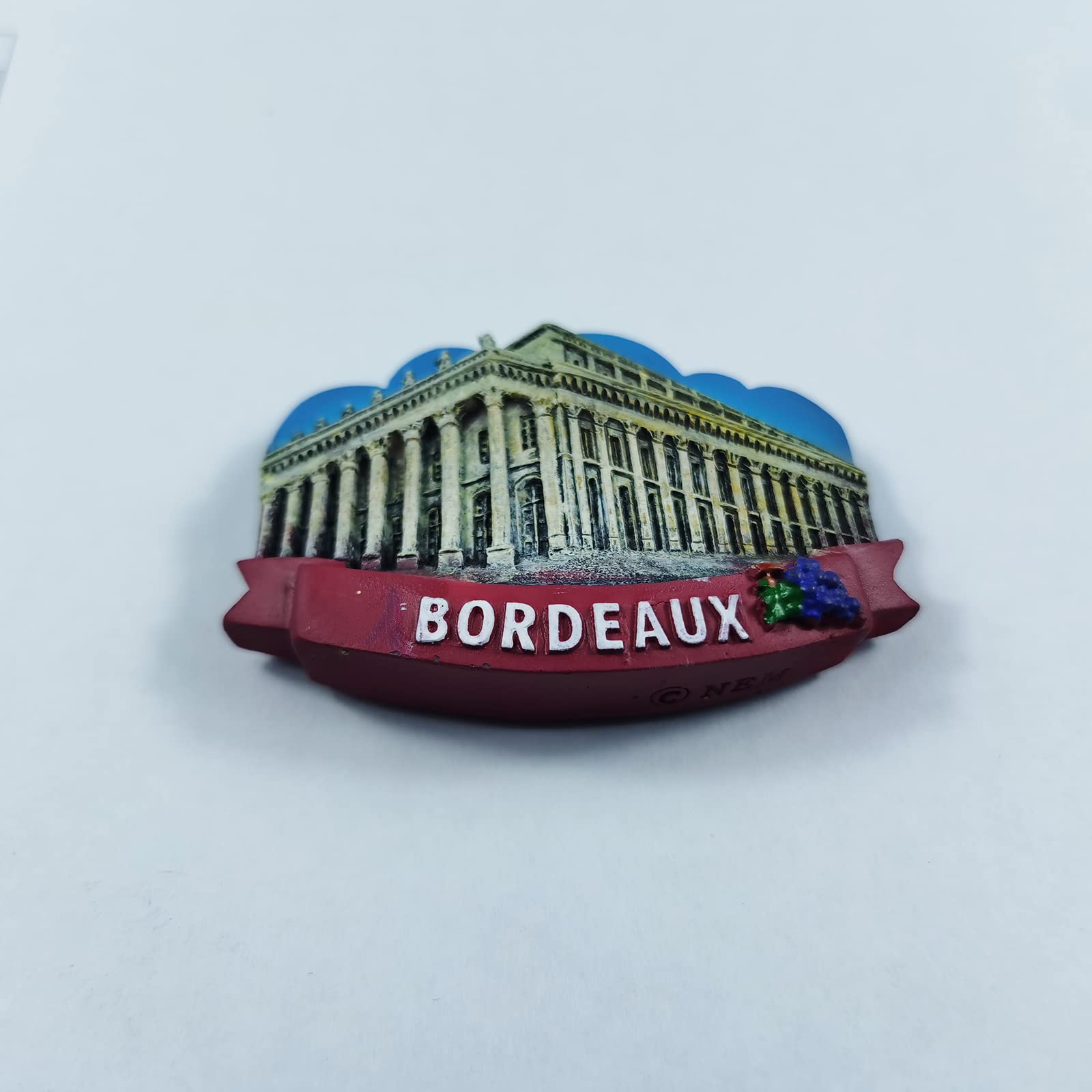 Magnete Frigorifero 3D Bordeaux Francia - Souvenir In Resina Fatta A Mano, Adesivo Magnetico Per Viaggiatori, Decorazione Casa