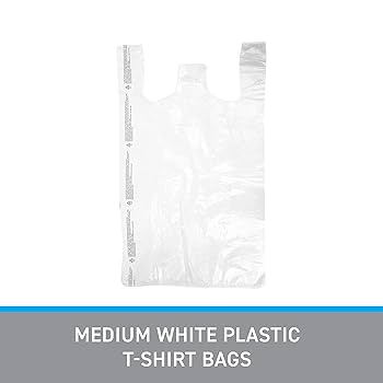 Amazon.com: SSWBasics White Plastic T-Shirt Bags with