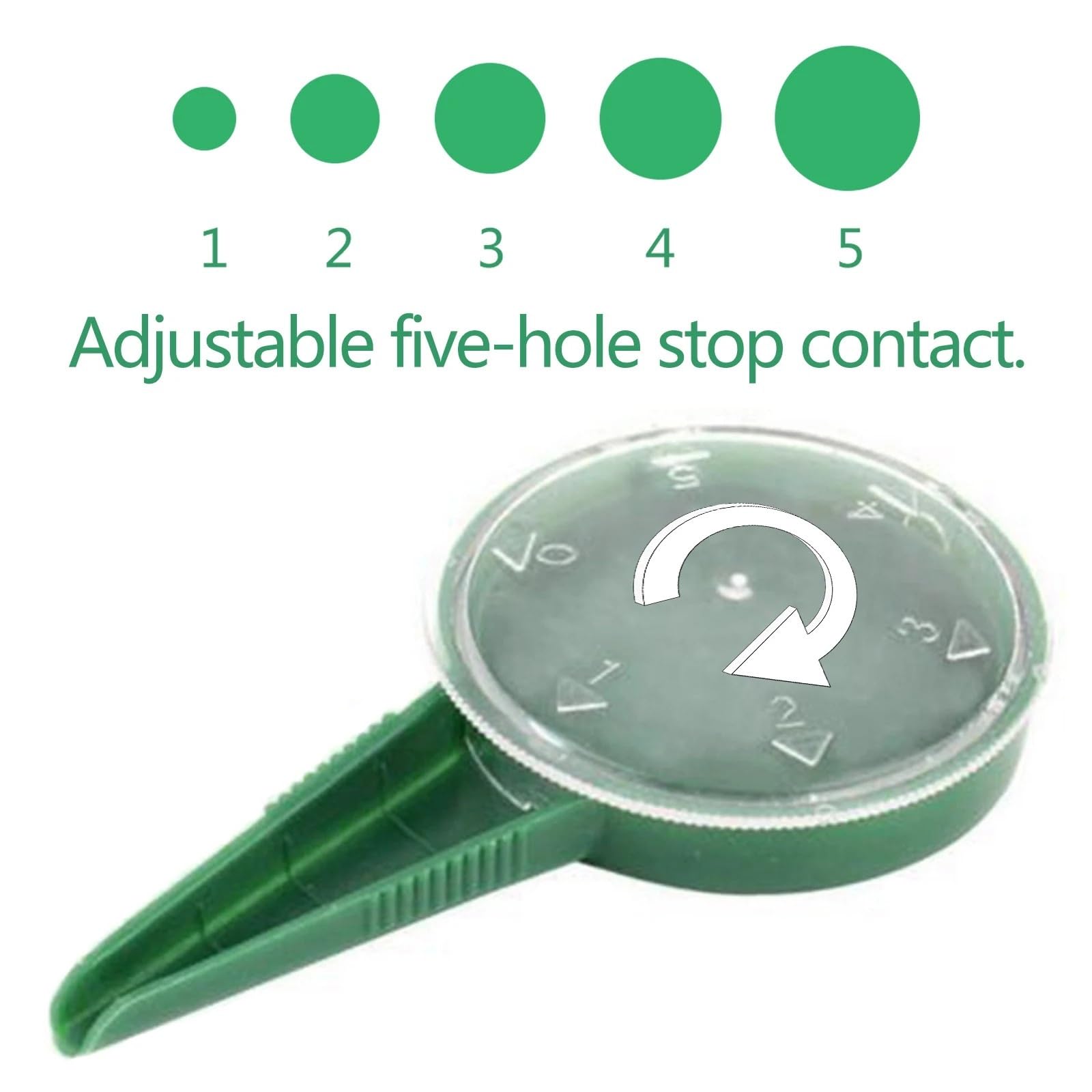 épandeurs de Jardin Épandeurs de semences Semoir de Jardin à Cadran Manuel Semoir avec Trou réglable Multifonction Portable Noirâtre Semis Semoir(10PCS)