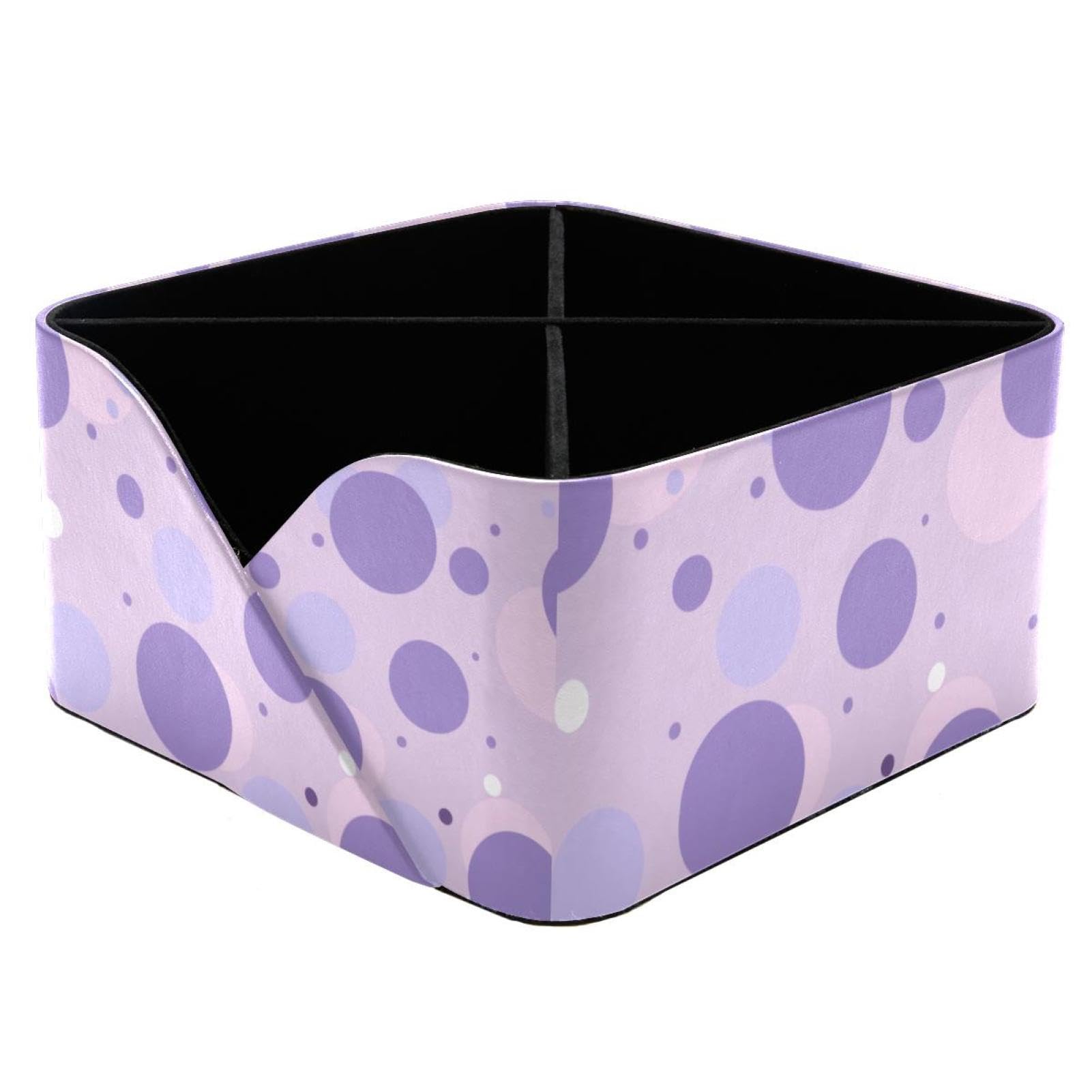 Boîte de rangement pour enfants et fournitures artistiques violette