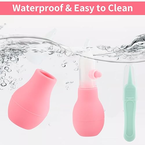 Miniatura 5 de Aspirador nasal de silicona para bebé, bombilla de succión nasal segura para que el bebé promueva la respiración  Chupón de nariz reutilizable para