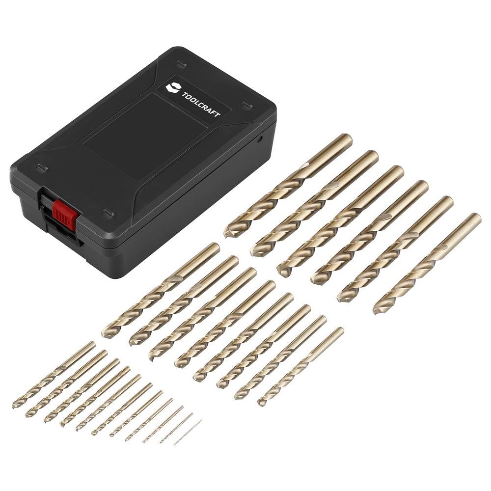 TOOLCRAFT TO-9913152 HSS-Co 5 Metall-Spiralbohrer-Set DIN 338 Zylinderschaft 1 Set