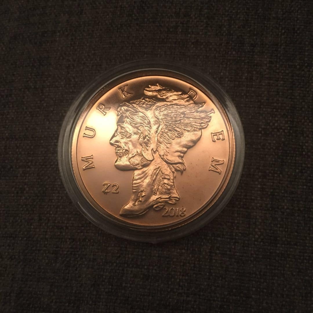 Amazon.co.jp: ○限定品輝銅マーキュリーゾンビコインメダルMercuryDIMEダイムアンティークレトロバイオハザードBIOHAZARD  303 : スポーツ＆アウトドア