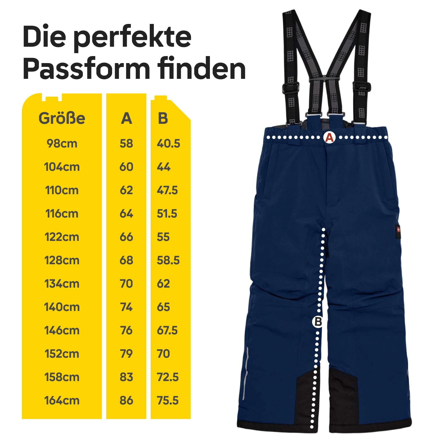 Kabooki LEGO® Skihose – Dunkelblau – LWPOWAI 708