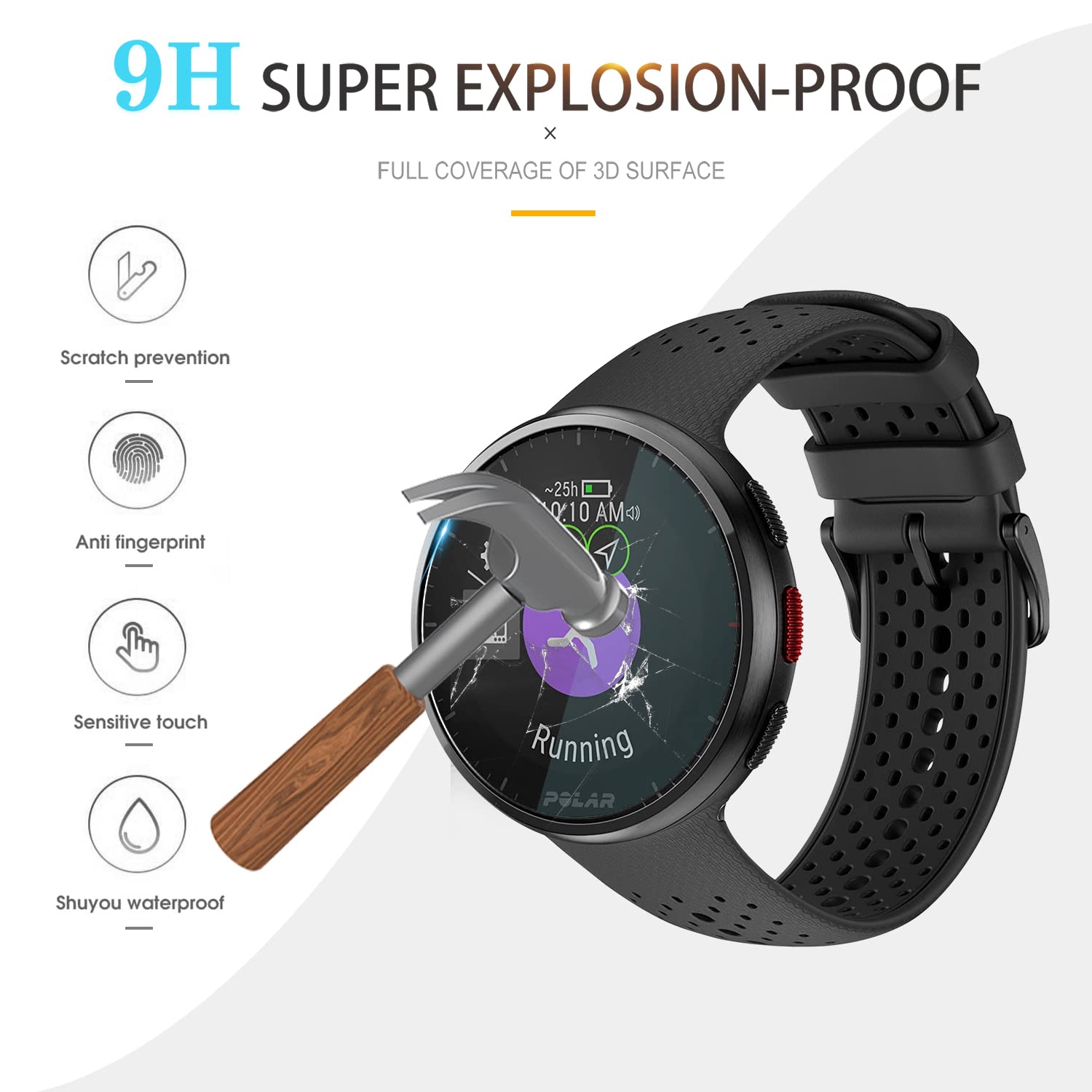 Protector Pantalla Polar Vantage M Protector De Pantalla Cristal