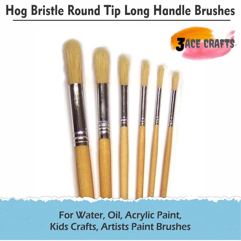Major Brushes Short Handle Flat Hog Brushes - Pack Of 6 | Rapid Electronics - View #5