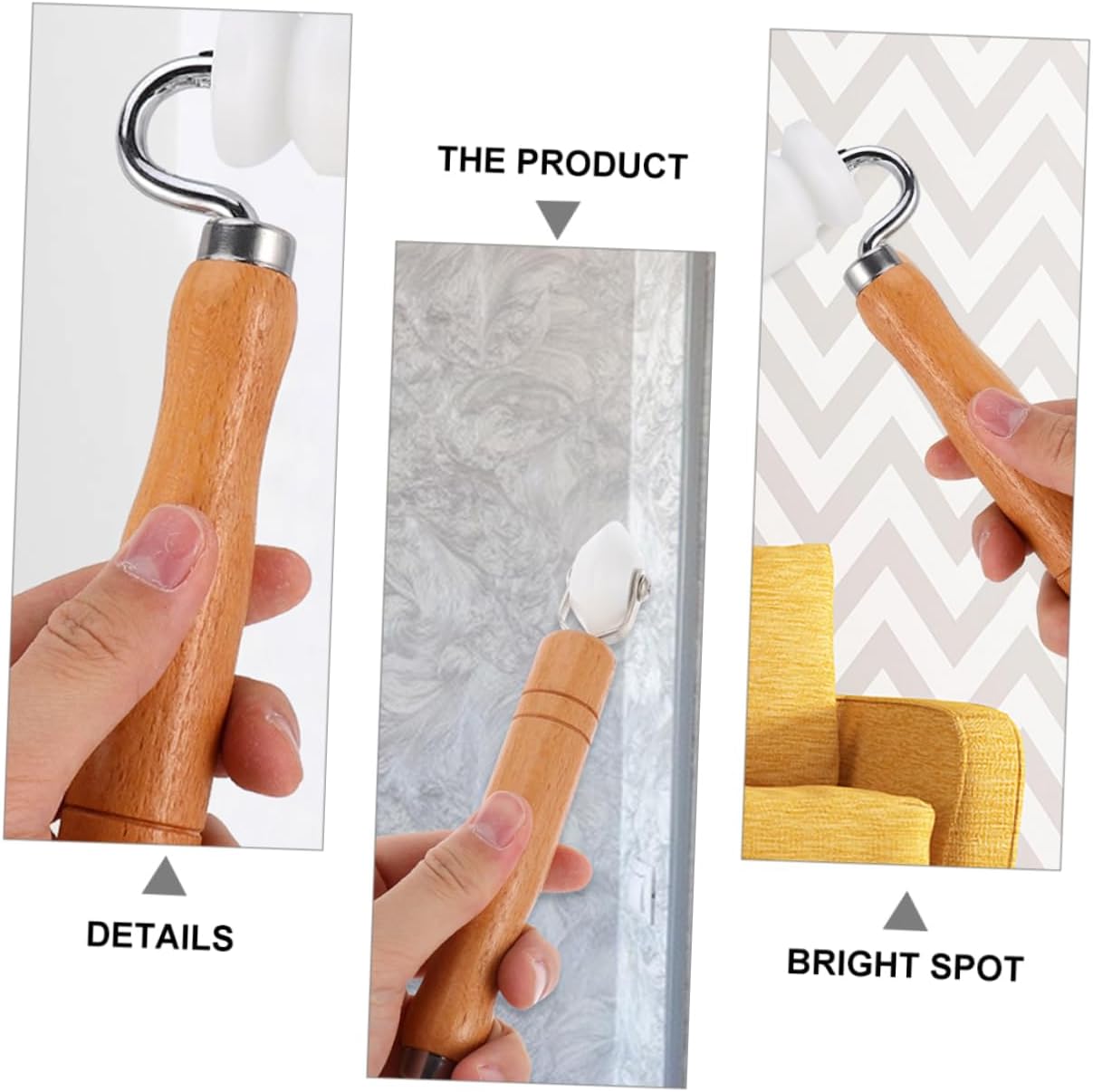 2pcs Wallpaper Roller Tool with Handle Flat Seam and Corner Roller for Smooth Application Various Wallpaper Types Ergonomic and Durable Construction Tool