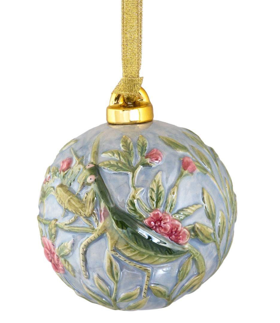 Value Arts Adorno colgante de porcelana pintada a mano