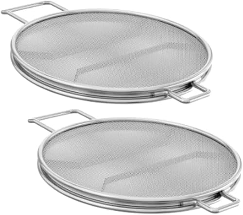 CYKOTE 2 protectores contra salpicaduras para Ninja Foodi IG651, pantalla de salpicaduras de acero inoxidable de repuesto, accesorios para freidora