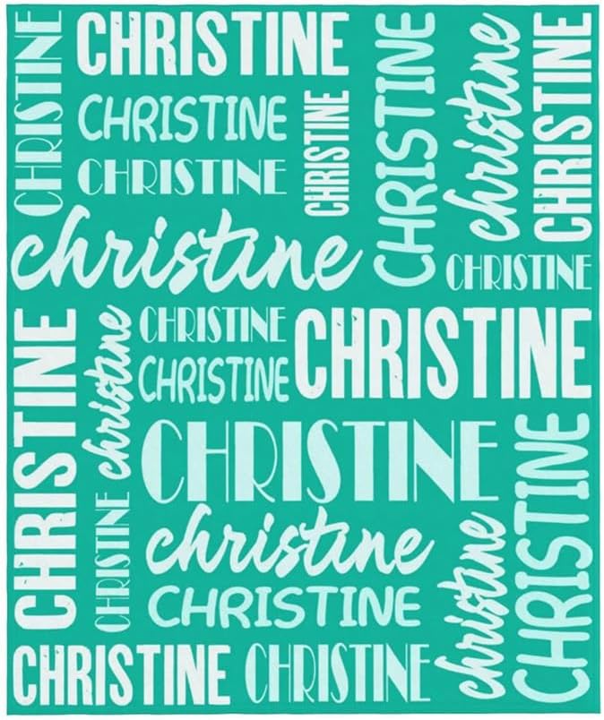 REEG Personalized Baby Blanket, Blanket with Name, Baby Boy Blanket, Personalized Gift, Minky Baby Blanket, Custom Name Nursery Blanket Bedding (G,75x100cm)