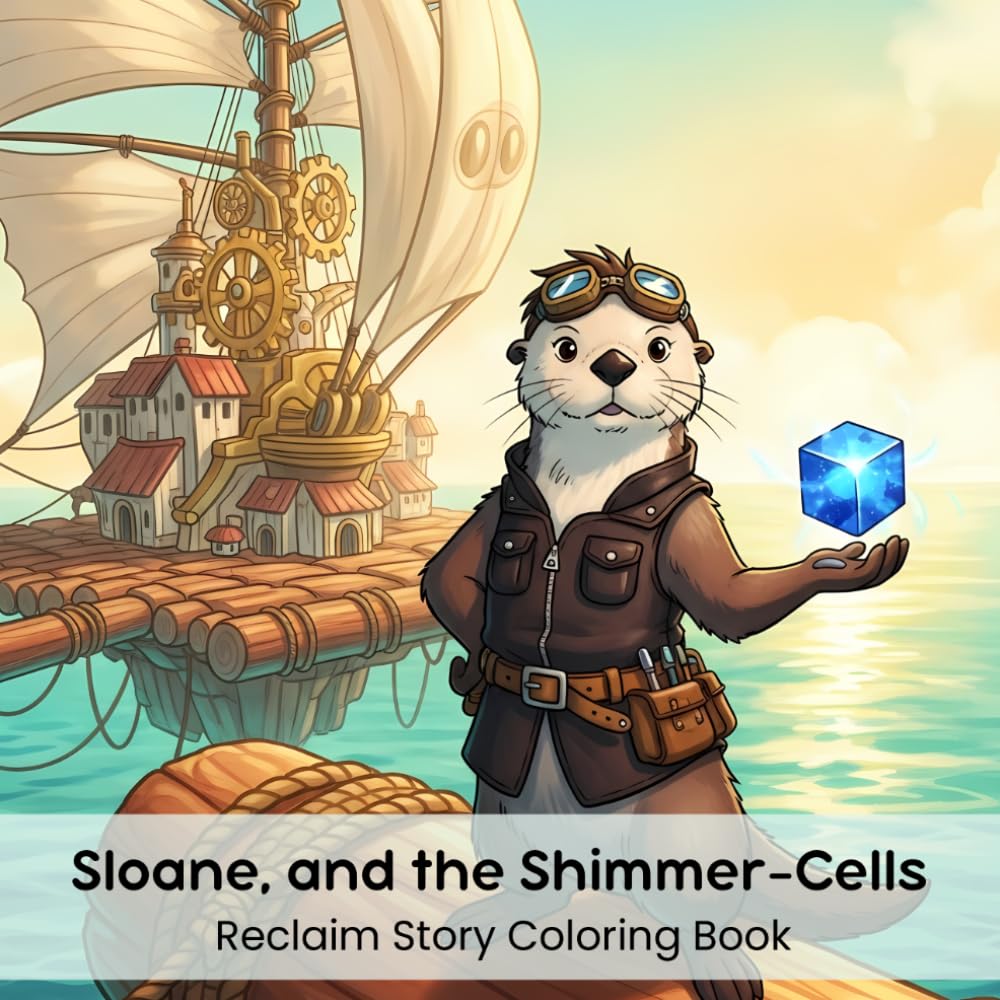 Sloane, and the Shimmer-Cells: Reclaim Story Coloring Book (8.5 x 8.5”)