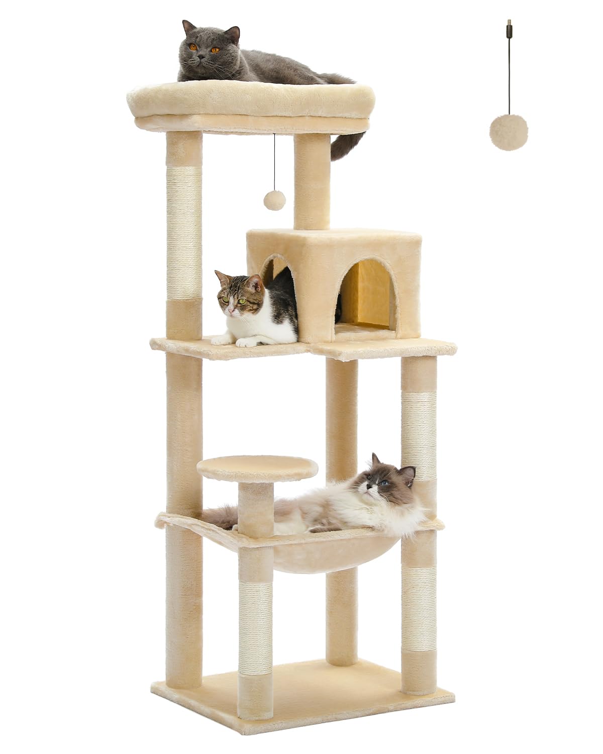 Arbre à chat gothique noir de 80 cm pour sublimer votre salon et amuser votre chaton d'intérieur