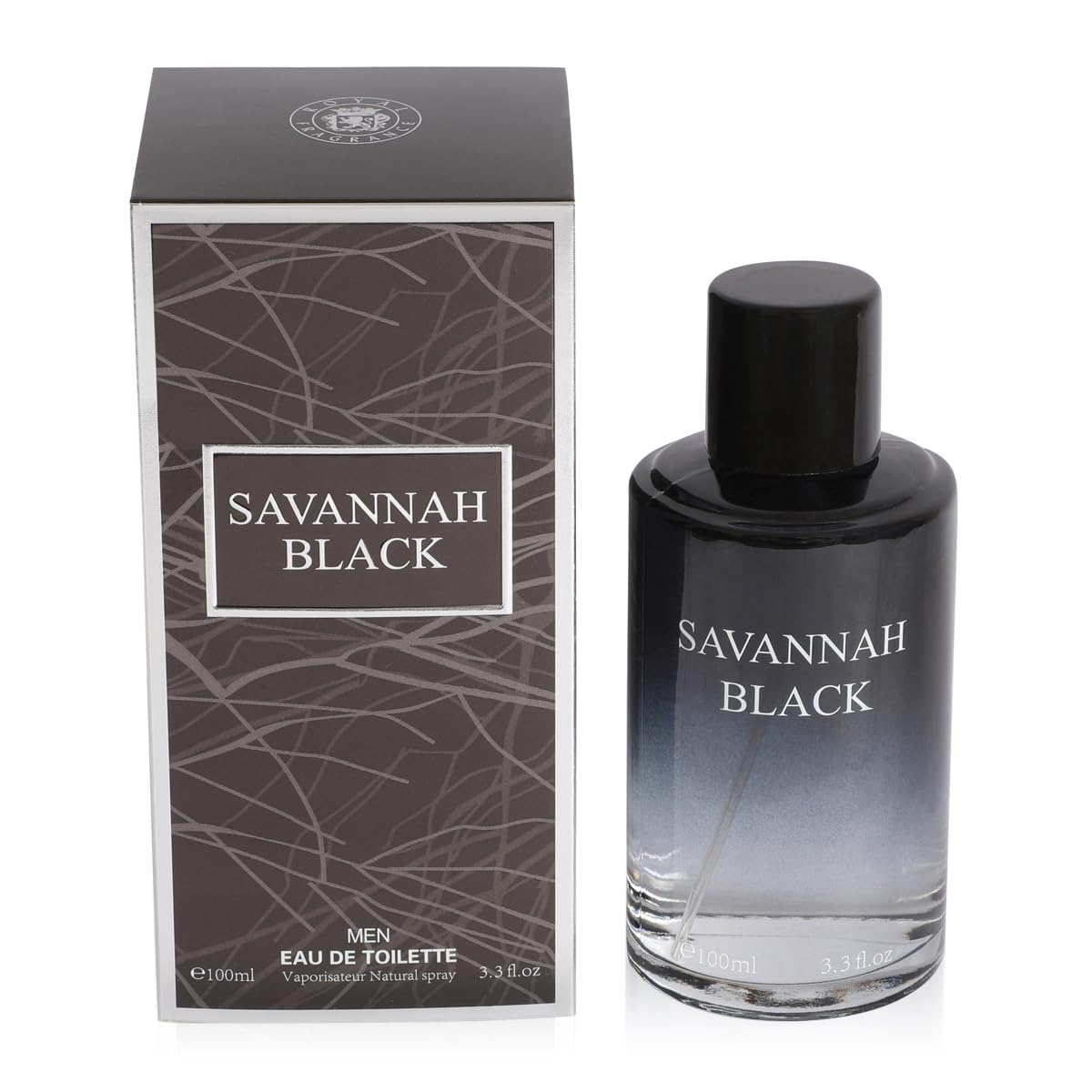 Savannah Black Spray Cologne - Eau De Toilette for Men - 100ml/3.3 fl.oz