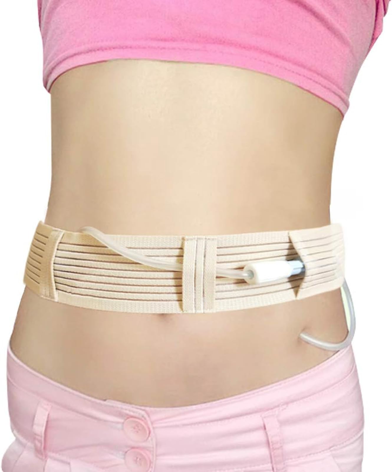 Ceinture de dialyse abdominale et support de tube G pour soins à domicile taille S