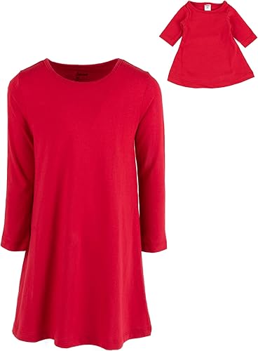 Leveret - Conjunto de vestidos a juego para niña y para muñeca 100 algodón gran variedad de estilos tallas de 2 a 14 años