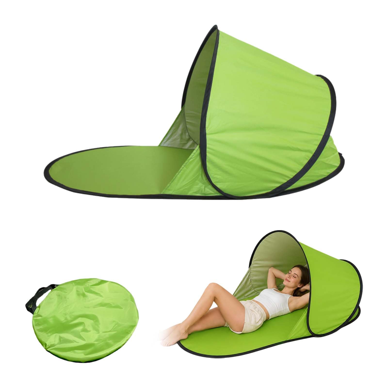 Tienda playa portátil con parasol plegable para exterior