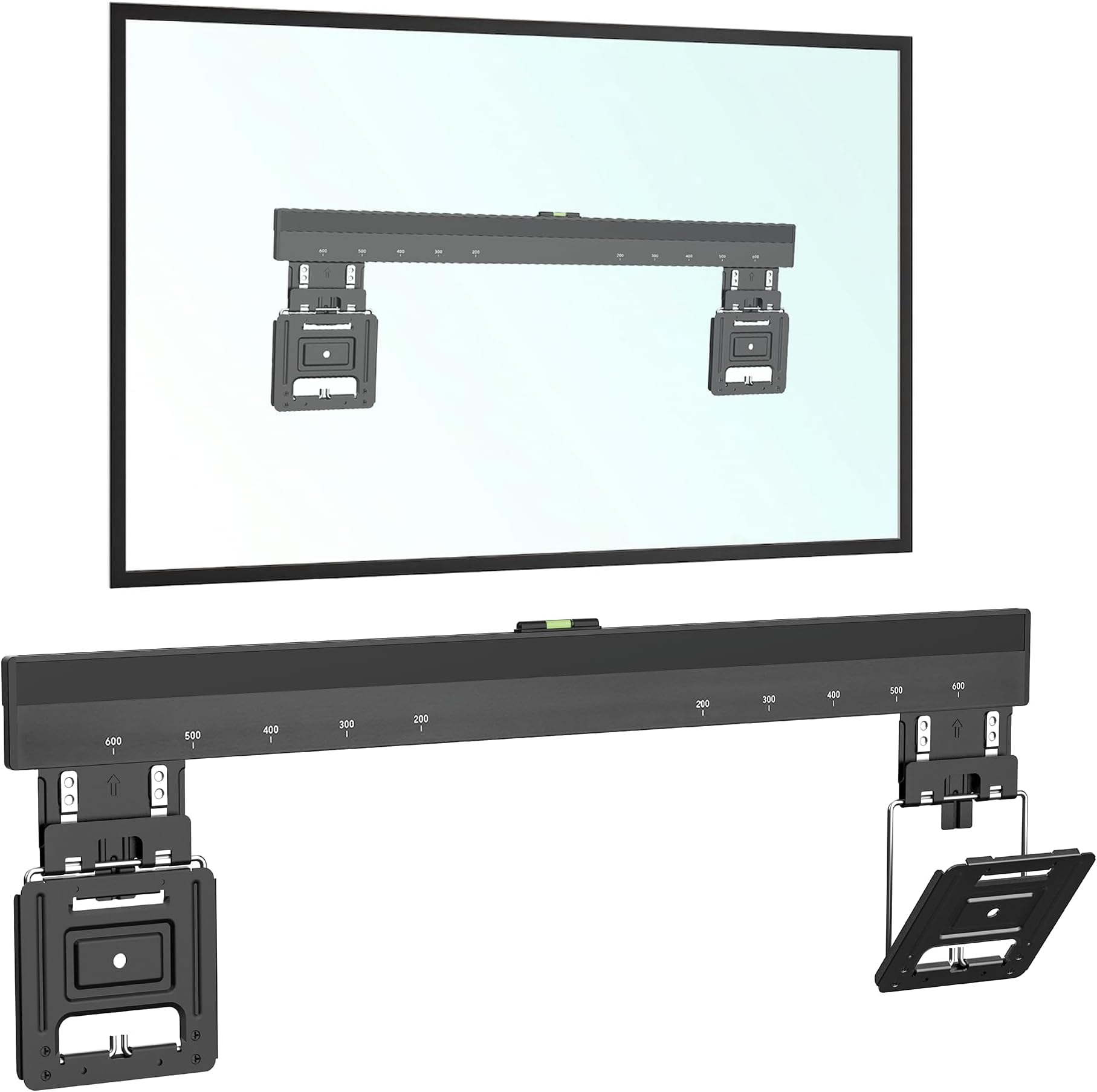 Ultra Slim TV Wall Mount Compatible with Samsung Frame TVs 2021-2026 and Most TVs 43-100 Inch - Micro Gap Design 0.37 Inch Profile - Max VESA 600x800-165 lbs Capacity - Easy Install