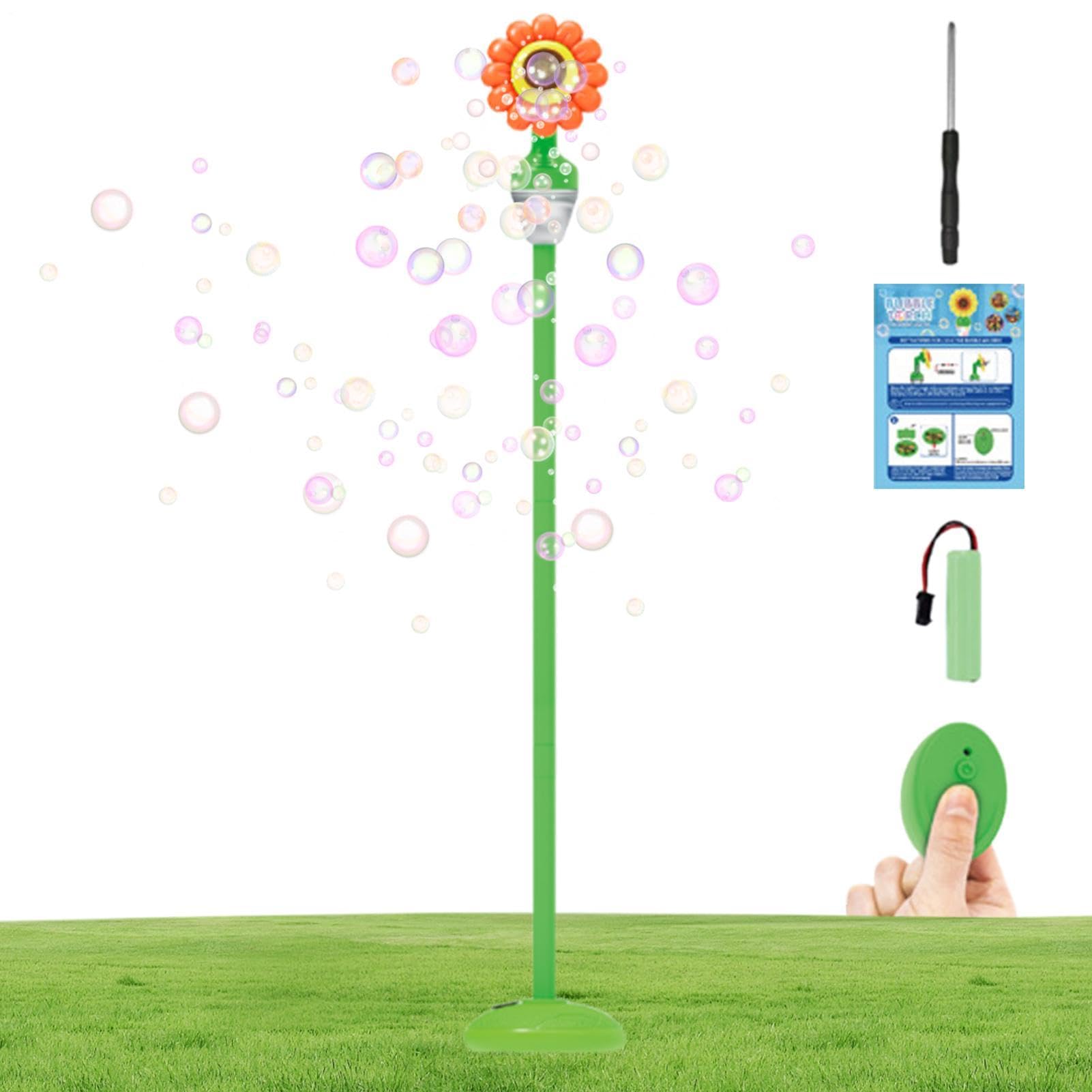 Sonnenblume Seifenblasenmaschine - Seifenblasenmaschine Für Kinder | Wiederaufladbarer Tanzender Sonnenblumen-Blase Maker | Seifenbläser Für Garten | Sonnenblumenförmige Unterhaltung Lieferungen Va