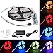 Sokani Flexible Waterproof Led Strip Lights 16.4ft 300 LEDs SMD5050 Color Changing RGB Led Light Strip Kit with Remote Controller Power Supply for Home/Kitchen/Christmas Indoor Outdoor Decoration