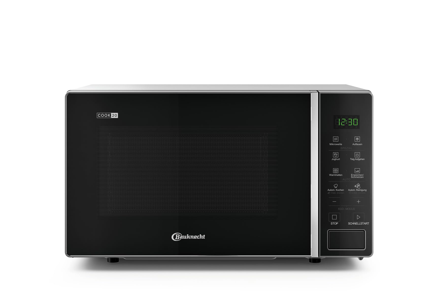 Bauknecht MWK 201 B Mikrowelle/ 20 l Garraum/Automatikprogramme/Schmelzfunktion/Schnellstart-Funktion (Rapid-Start)/ Warmhaltestufe/Funktion Teig gehen lassen