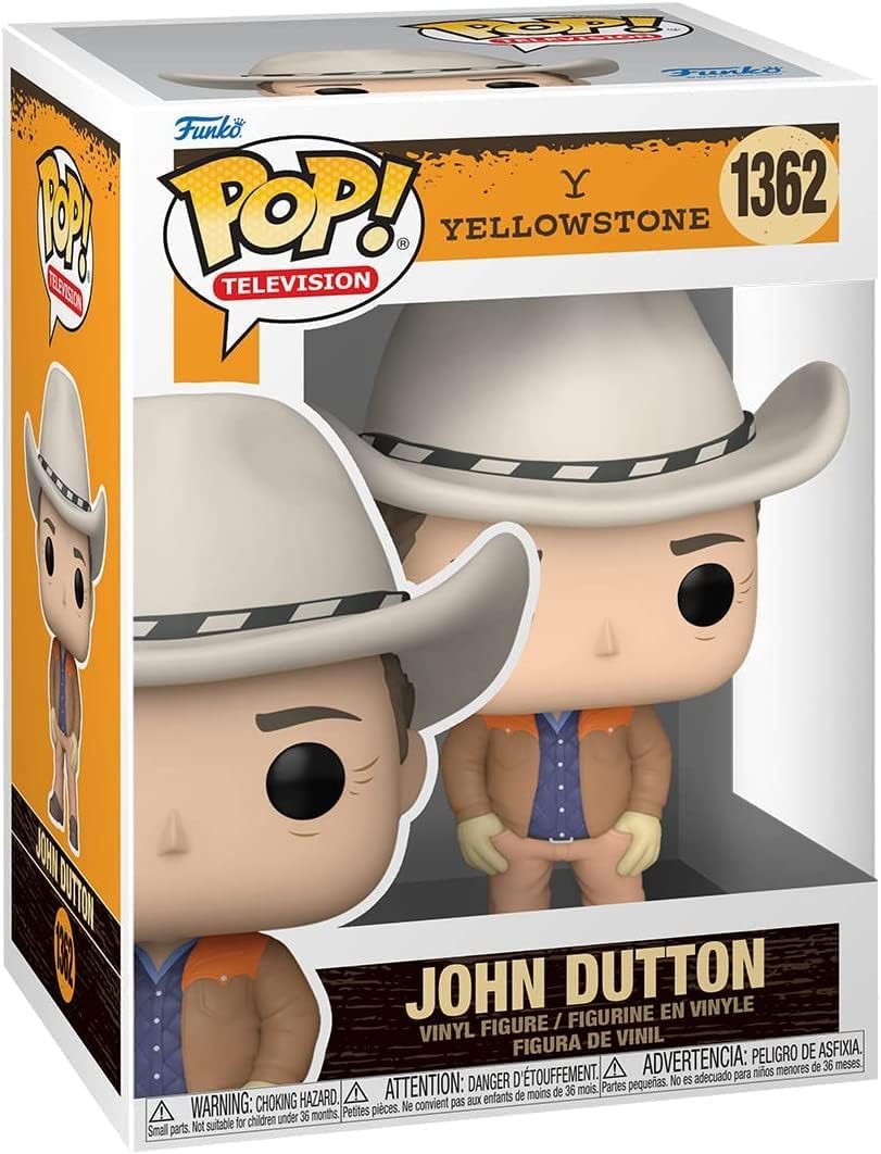 POP Funko TV: Yellowstone - John Dutton Vinyl Figure (Bundled with Compatible Box Protector Case) Multicolored 3.75 Inches