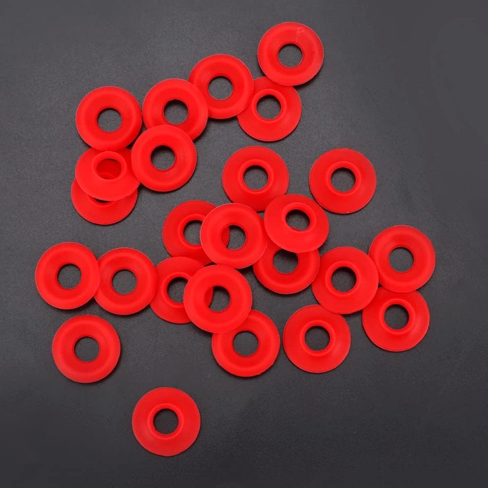 25Pcs Red Silicone Rubber Gaskets, Swing Flip Top Bottle Sealing Ring, Brew Beer Bottle Seals for Home Bar Use