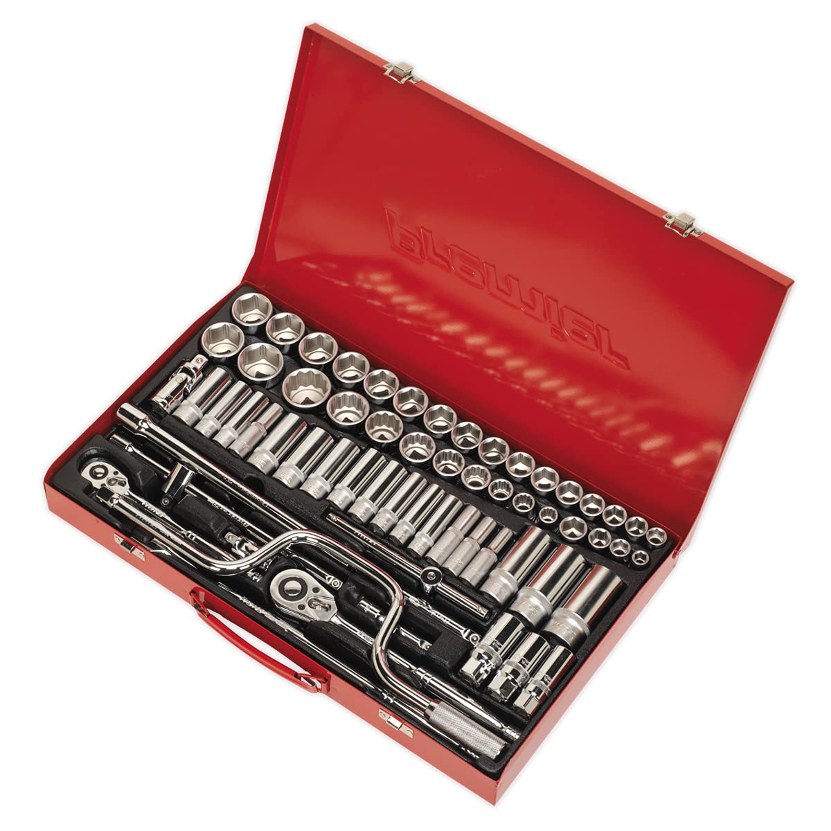 Sealey AK694 6 Point Walldrive-Duometric Socket Set, 3/8