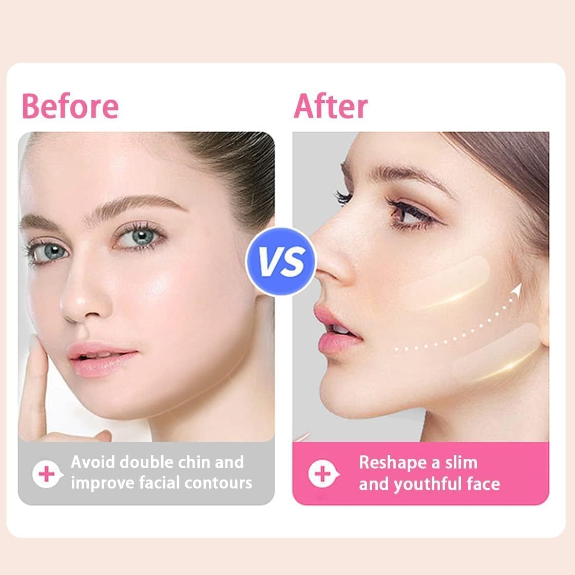 Dixoty Facial Slimming Belt, Double Chin Reducer Reusable V-Shape Face Mask for Men & Women Facial Shaped UP Lift Belt, Slim Cheeks Lifting Jaw Line Shaper Anti Wrinkle Strap Elastic Face (1 Pcs)(Mulyicolor) 3