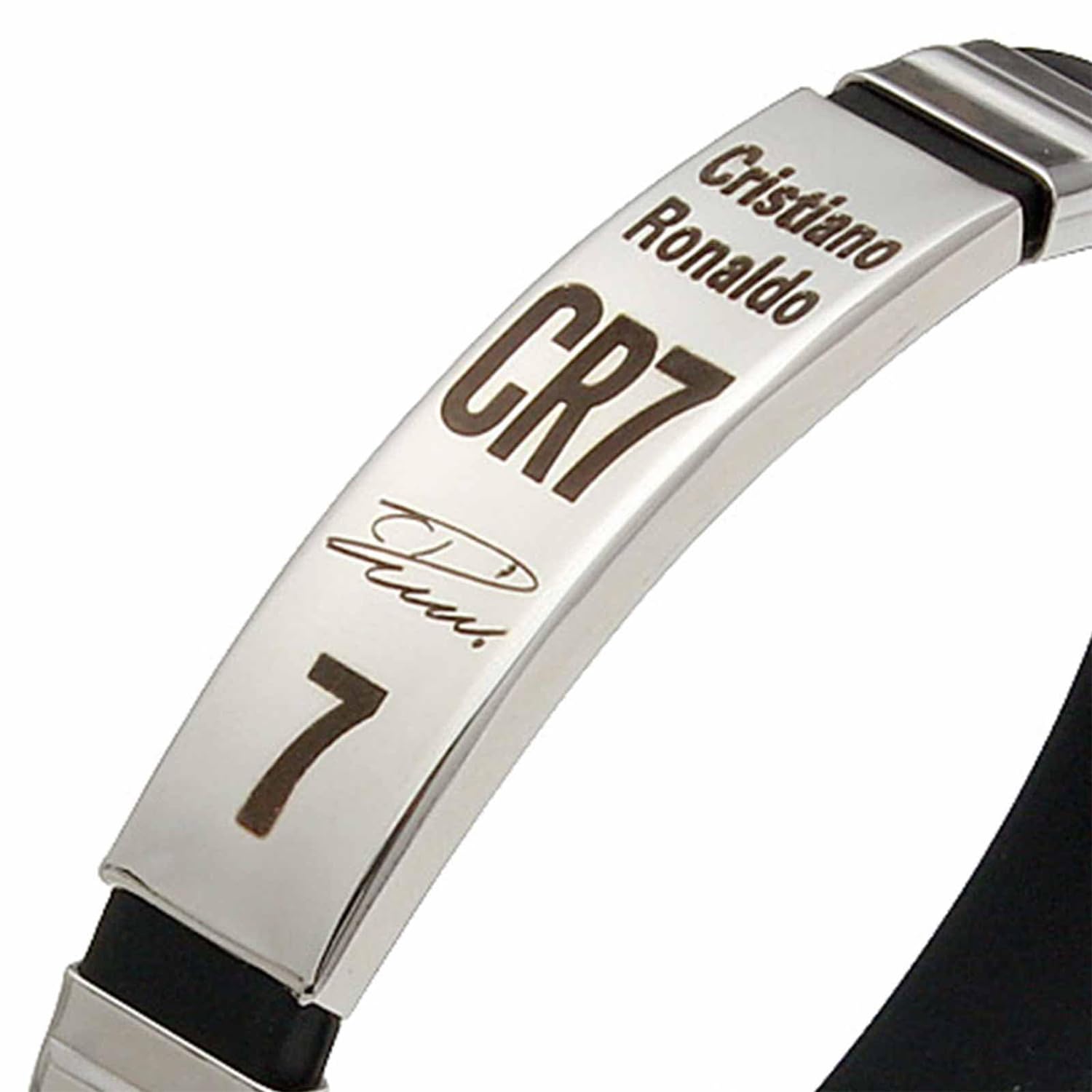 Braccialetto con stella del calcio, regolabile, in acciaio inox, personalizzato, con stella del calcio, CR7, regalo per ragazzi, lega CR7, con collana, per uomini e bambini, per fan del calcio