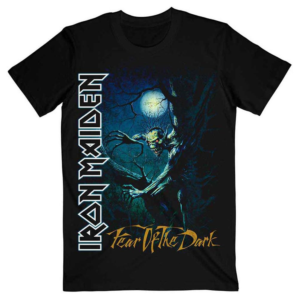 Rock Off officially licensed products Iron Maiden Fear of the Dark Tree Sprite T Shirt S Black