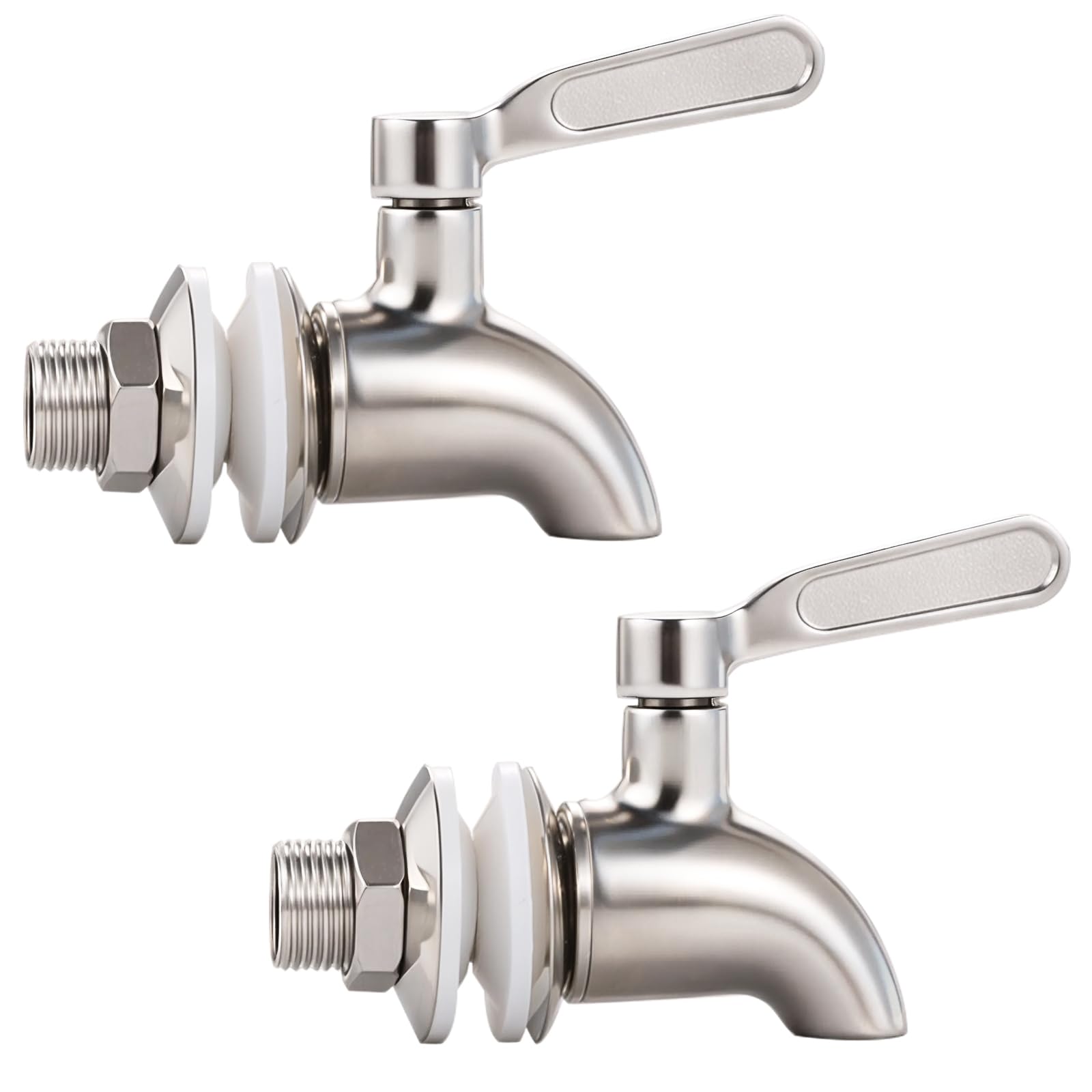 Spigot for Beverage Dispenser，Stainless Steel Spigot for Drink Dispenser, Water Dispenser Faucet, Fits Gravity Filter Systems ， Lead-Free, 2 Pack