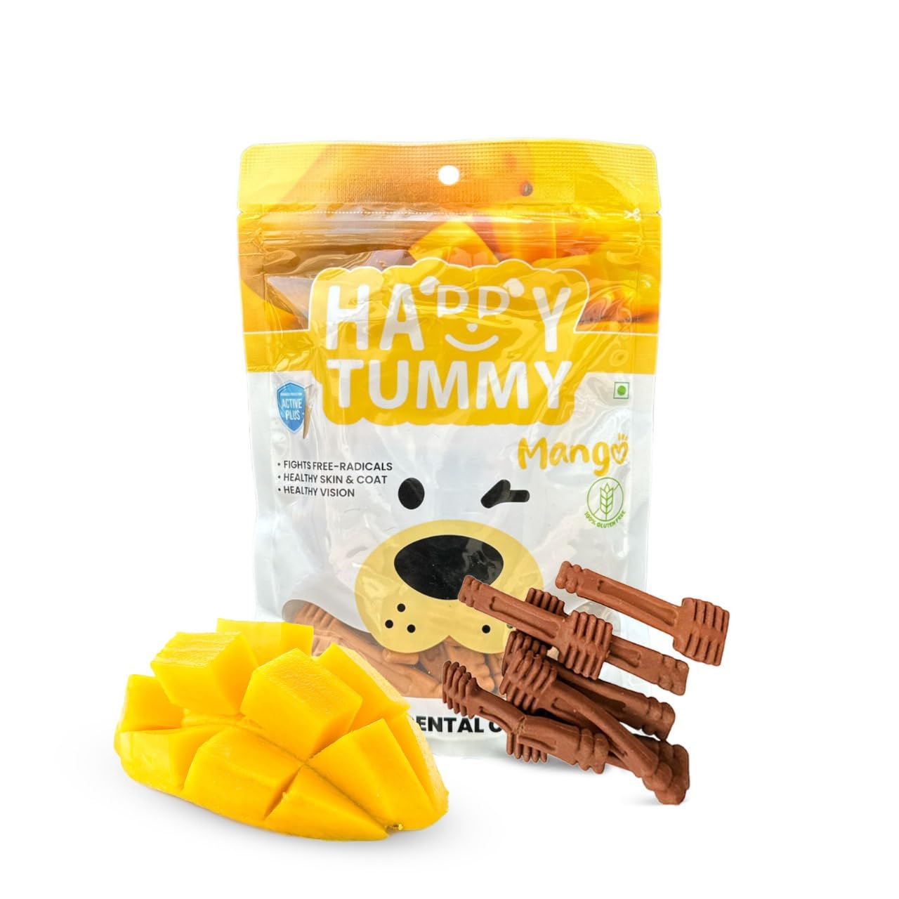 TUNAI Happy Tummy Dental Chew Sticks | Veg Only | Guilt Free Supplement Treat for All Dogs | Size - Small, 21 Units| Pack of 2 (Mango) (B0CZJXB1W1) Amazon Price History, Amazon Price Tracker