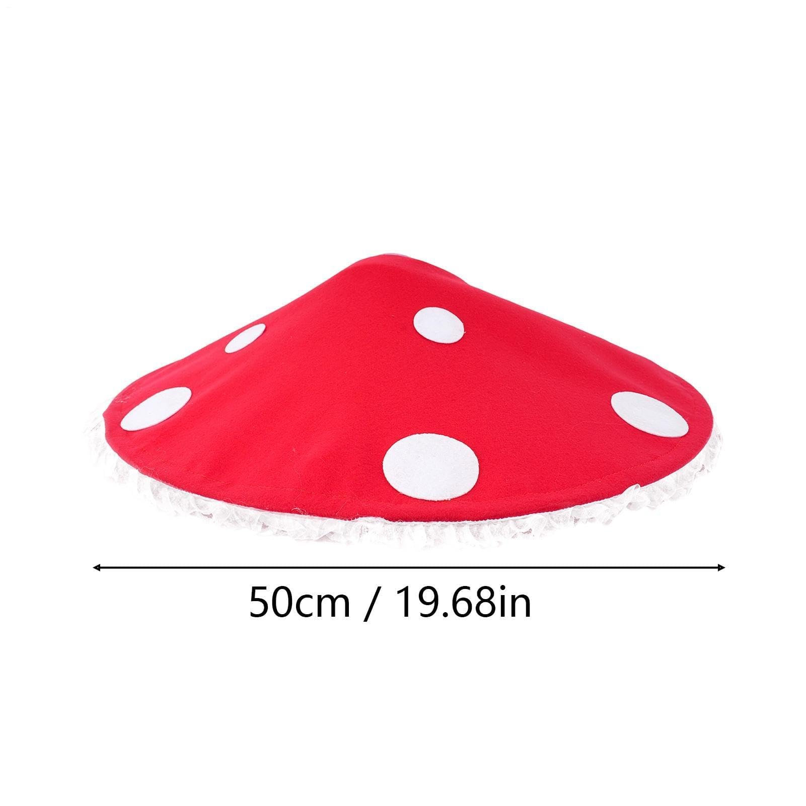 Cappello a fungo oversize con tesa larga, accessorio per cosplay e feste, per adolescenti e adulti, ideale per Halloween