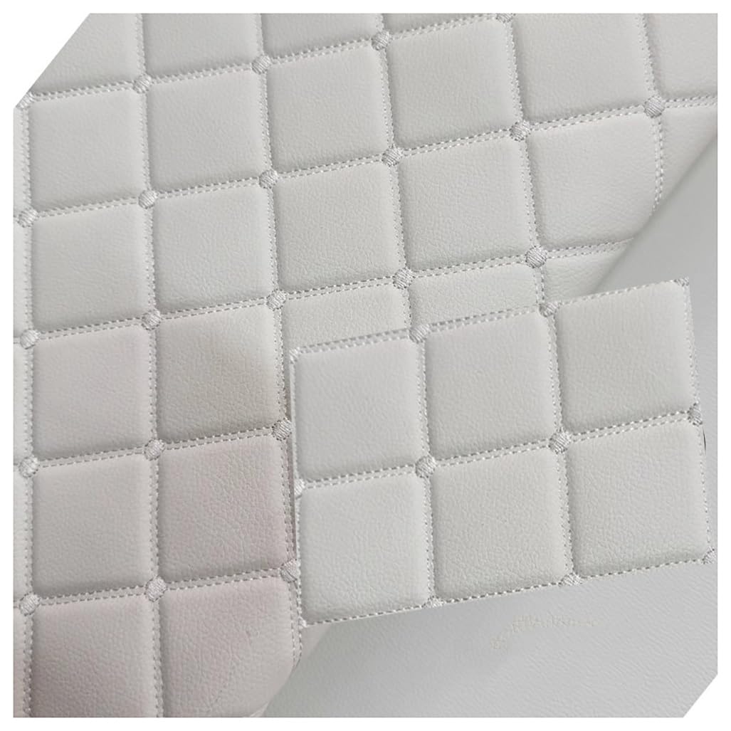 Tissu similicuir au mètre 160cm de large rouge ou blanc pour réfection canapé
