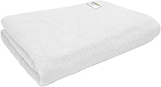 Microfiber Bath & Hair, Care Towel Set of 1 Piece, 70x140 Cms (White). Super Soft & Comfortable, Quick Drying, Ultra Absorbent in Large Size.