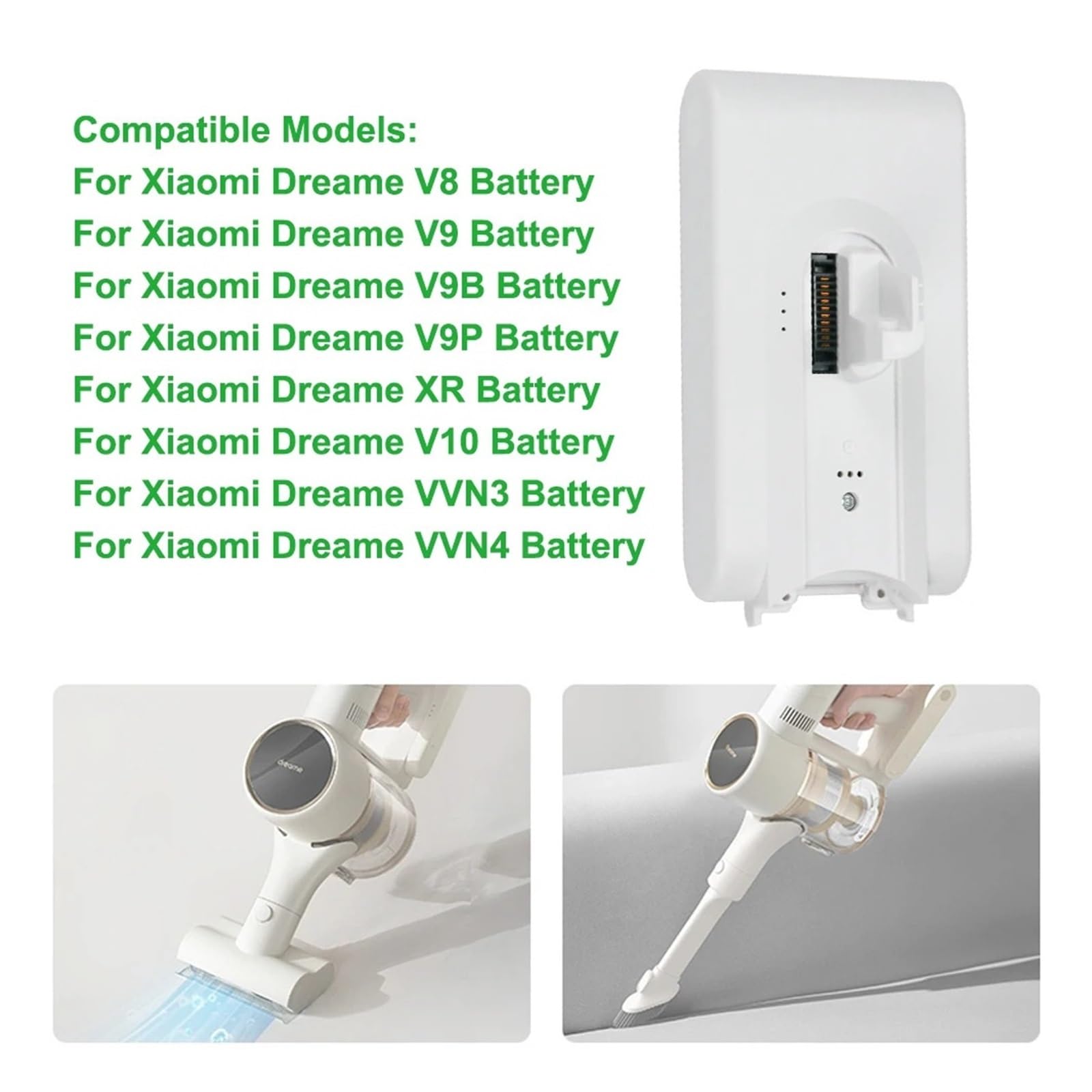 Batterie Di Ricambio, Compatibile Con Dreame V8 V9 V9P V10 G9 G10 25 L'aspirapolvere,2 V 5000 MAh V11 V12 T10 T20 Raccoglipolvere Senza Fili