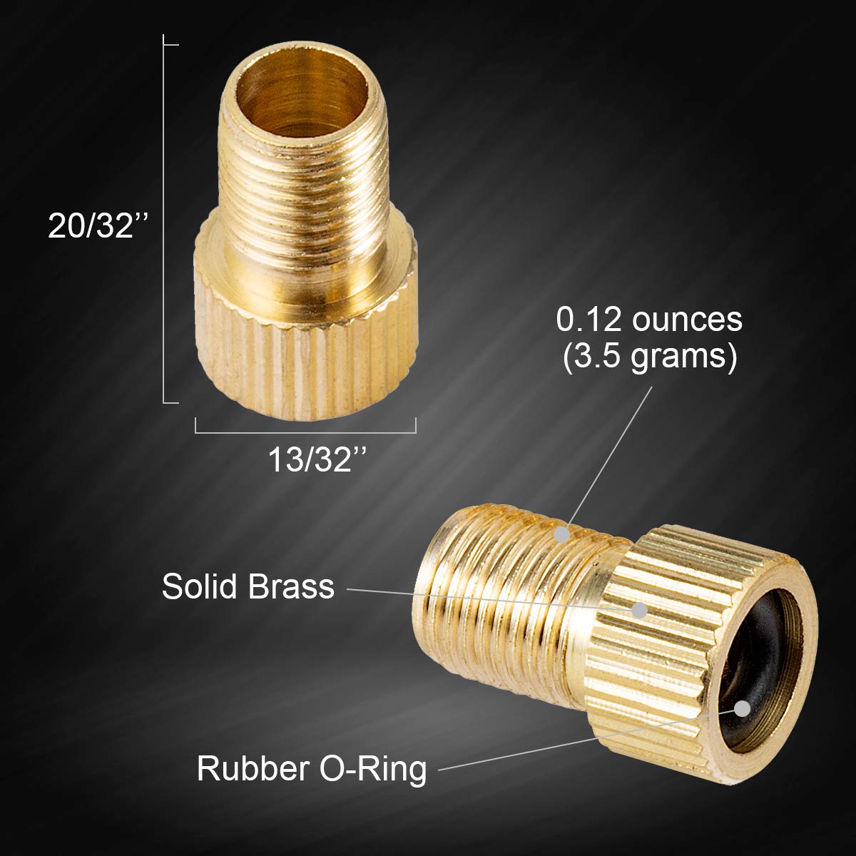 Presta Valve Adapter,Presta To Schrader Converter-Bike Pump