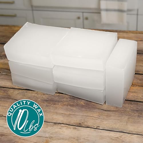 Miniatura 2 de Cera de vela de parafina para el hogar totalmente refinada de 10 libras, cera de parafina para fabricación de velas, cera de vela a granel para