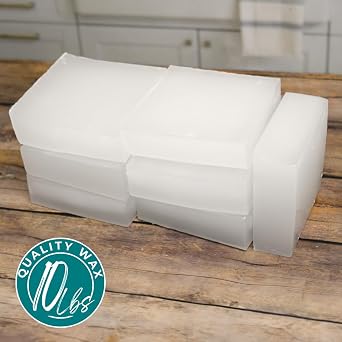 Direct Candle Supply - 10lb Fully Refined Household Paraffin Candle Wax, Paraffin Wax for Candle Making, Bulk Candle Wax for Crafting Projects and Candle Making, Parafina, Cera para Velas