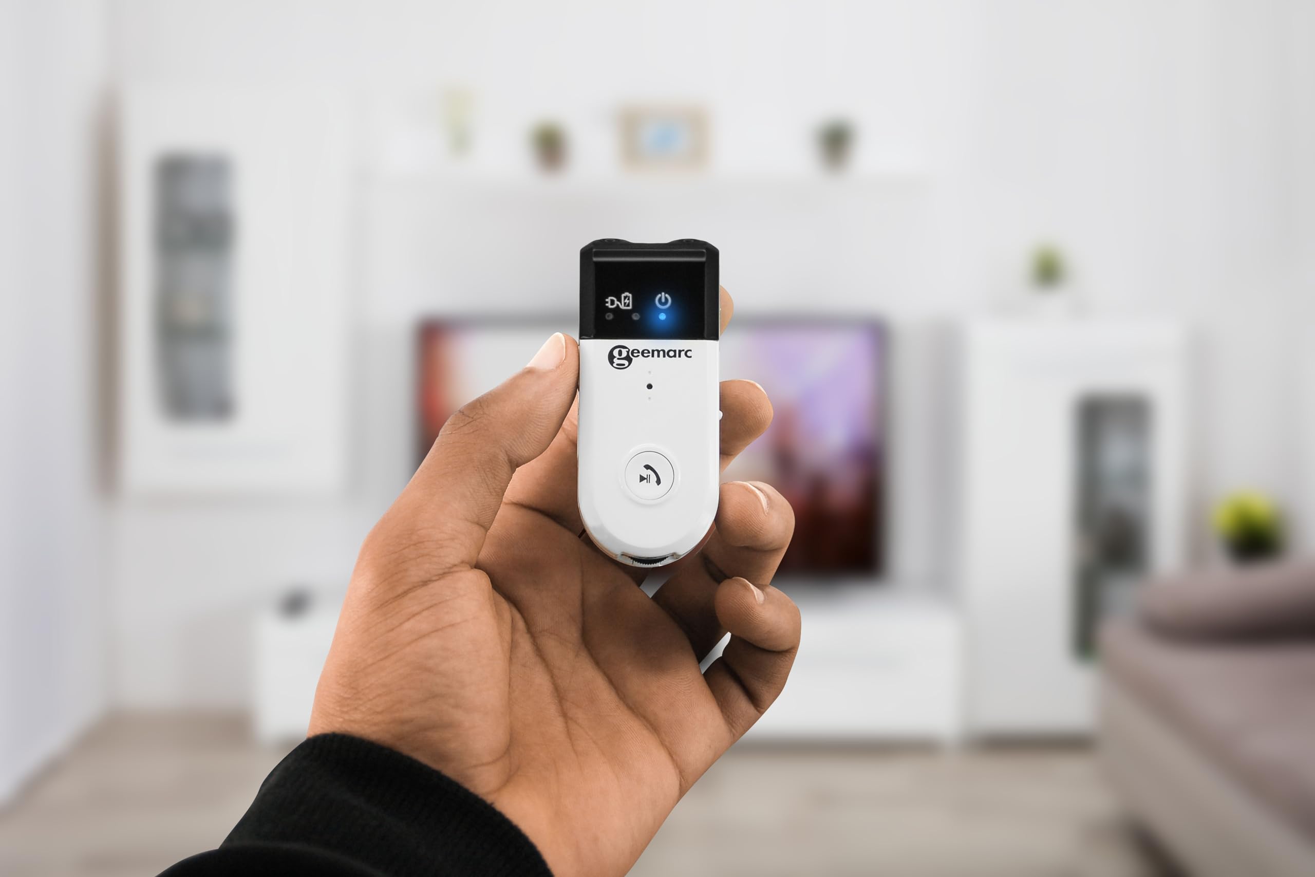 Geemarc IBT10 - Amplificatore audio Bluetooth per TV, computer e cellulari, può servire come kit a mano libera, ideale per persone con problemi di udito, compatibile con gli apparecchi acustici