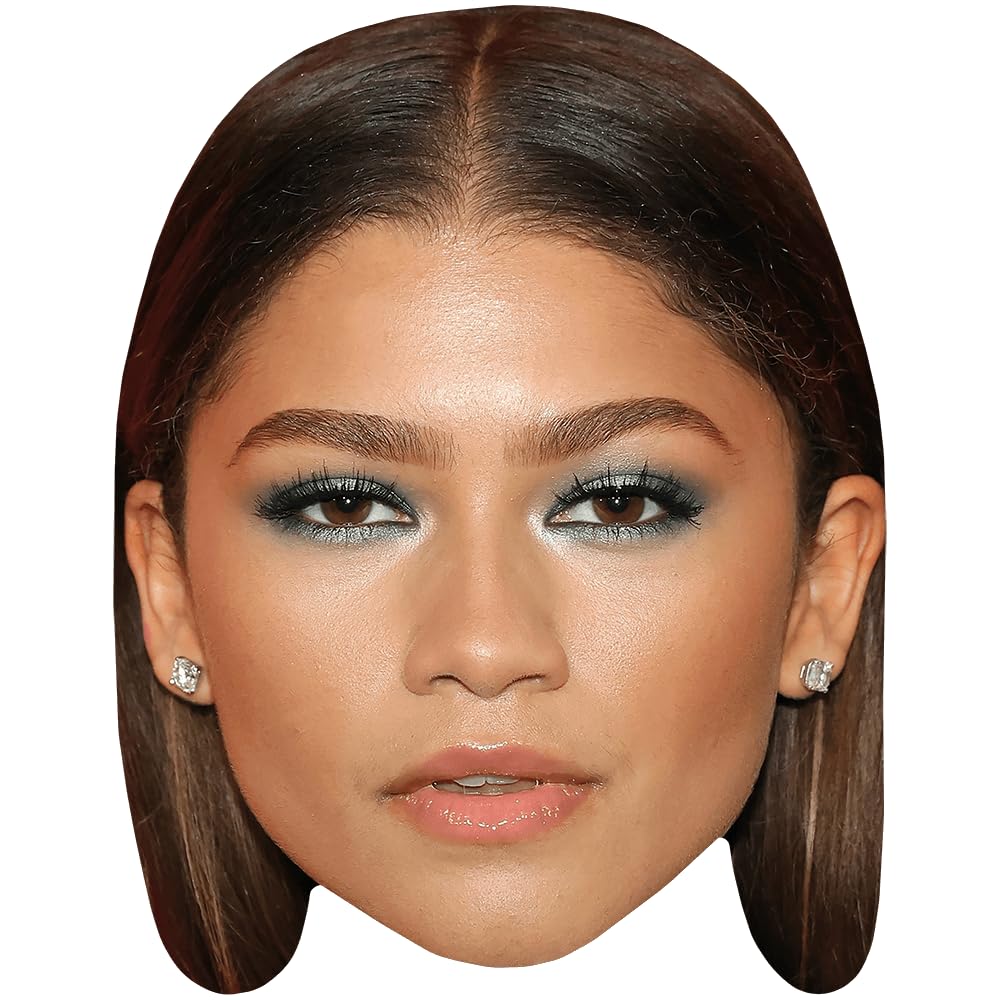 Zendaya (Earings) Celebrity Mask, Flat Card Face, Fancy Dress Mask