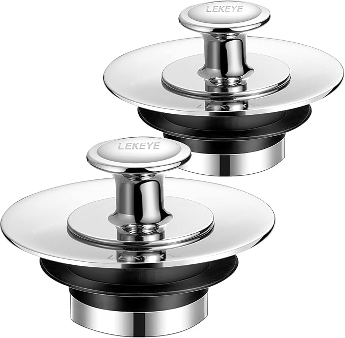 LEKEYE Bathtub Stopper, Bath Plug Replacement, Stainless Steel Sink