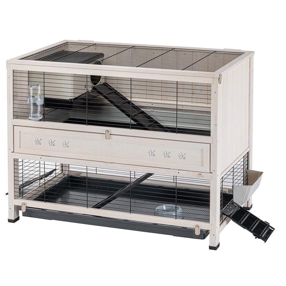 Ferplast Cottage Rabbit Hutch, Large, 129 x 68 x 103.5 cm