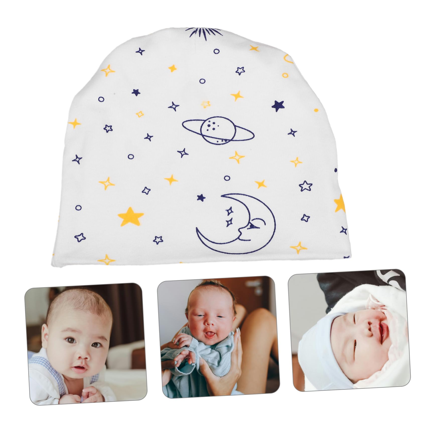 ibasenice 4pezzi Cappellino Neonatale Estivo Cotone per Beanie Leggero per Design Unico e Comfort Elevato Cappello per Abbinamenti alla Moda