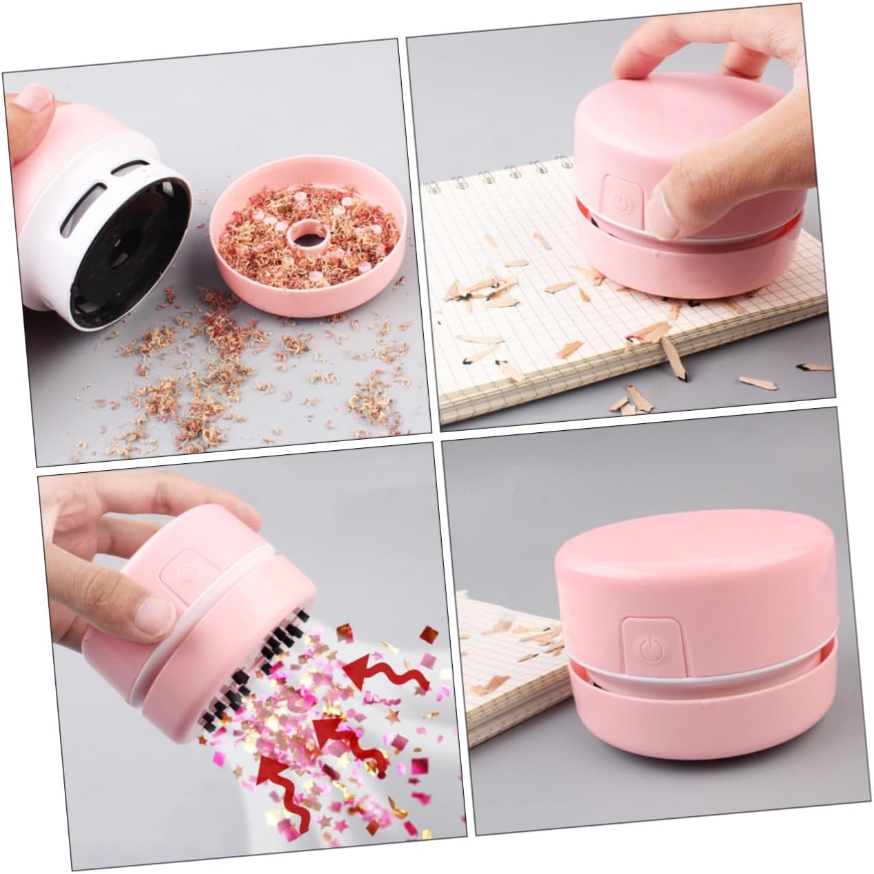 Compact Handheld Desk Cleaner Lightweight Desktop Vacuum for Office Home Use Plastic Nylon Multifunctional Table Aessory for Dust Crumbs Removal