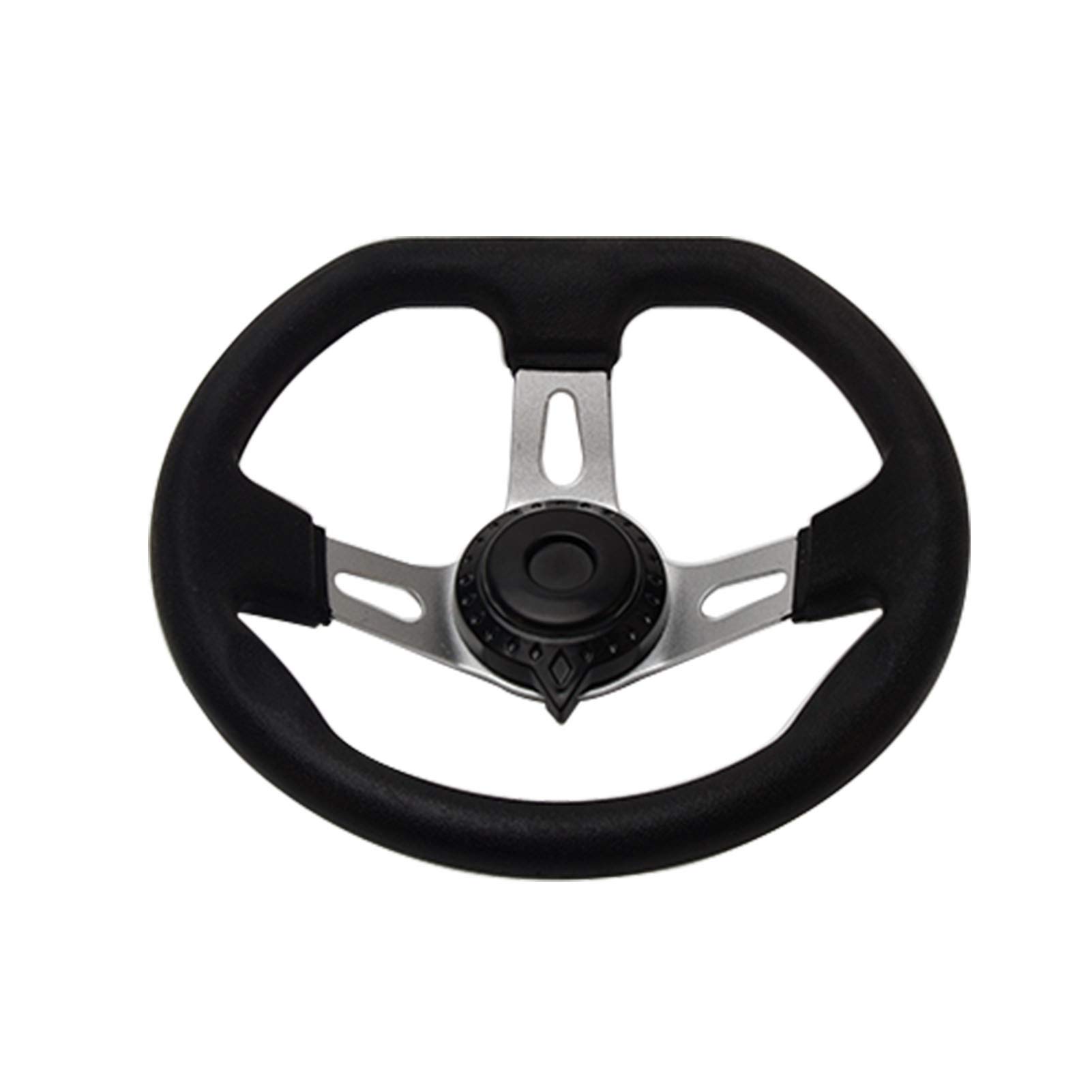Volante Go-Kart con tapa para Kandi, 270 mm interior vehículo 3 radios para volante Go Kart espuma de poliuretano con agujeros
