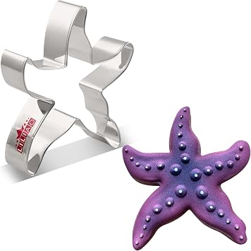 LILIAO Starfish Cookie Cutter - 3.5 x 4.2 inches - Stainless Steel