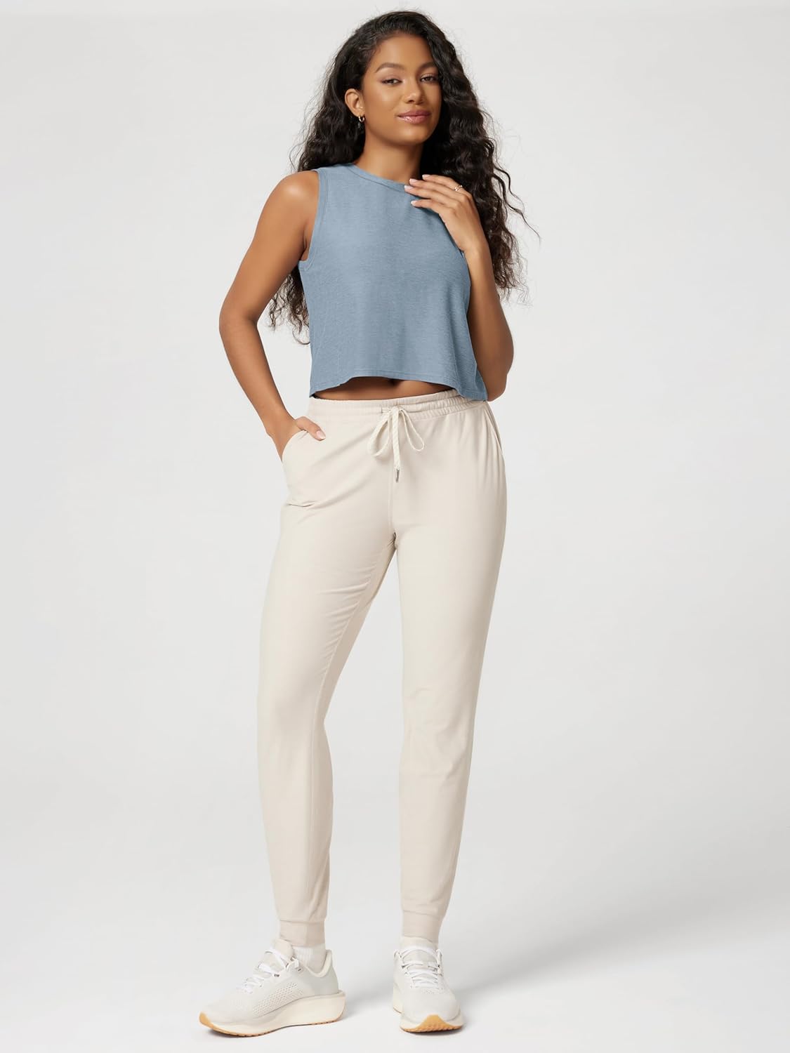 ODODOS Women's Performance Tank Ultra Soft odSTRATUM Tech Sleeveless Tee Shirts High Crew Neck Pullover Top - Image 3