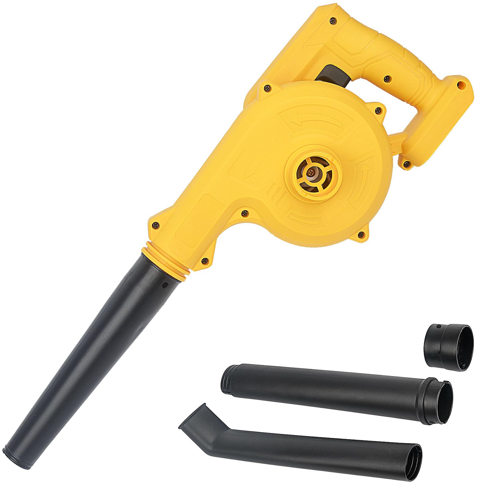 ZDOZITZ Souffleur de feuilles sans fil pour batterie Dewalt 18 V/20 V, souffleur électrique avec buse en bec de canard, soufflage et aspirateur 2 en 1 pour feuilles de jardin, nettoyage de voiture